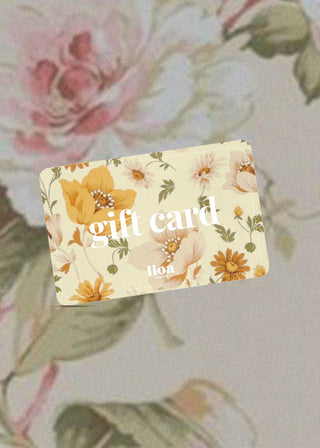 An e-gift card from Lioa Lingerie on a playful, floral background.