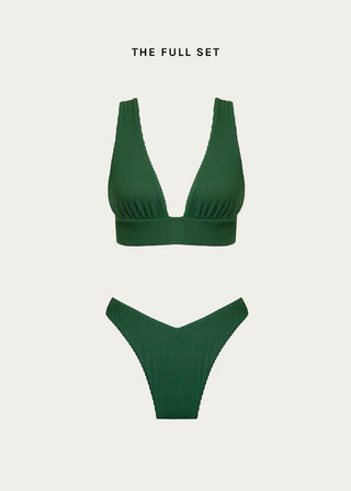 Nazaré Brazilian Bikini Bottom | Green