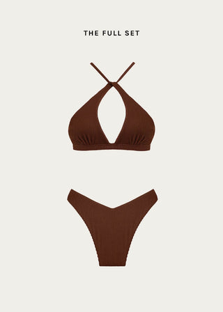 Marbella Bikini Top | Brown