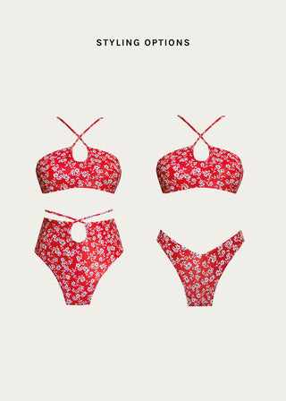 Paros Bikini Top | Red