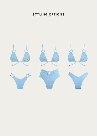 Saint-Tropez Triangle Bikini | Blau