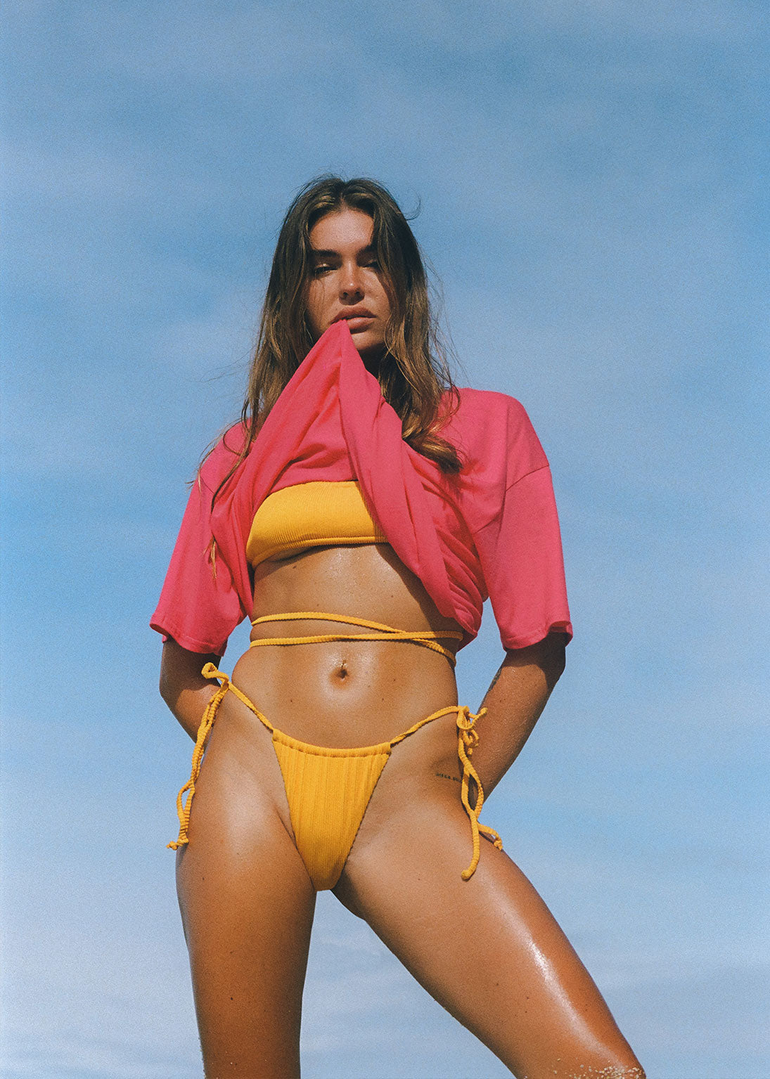 Ibiza Cheeky Bikini Bottom | Orange
